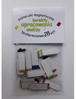 zaznaczki uniwersal do analiz i opracowań 28 szt.